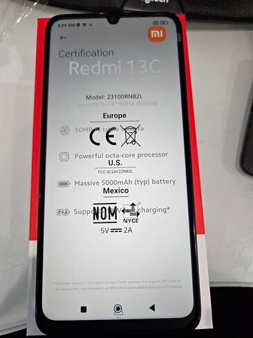 Xiaomi Redmi 13C 5G (متوافق مع Tello Mint & Global) (256 جيجابايت + 8 جيجا بايت) المصنع غير مقفل 6.74 50 ميجابكسل طراز الكاميرا الثلاثي 23124RN87G (STARRY SILVER) in Saudi Arabia