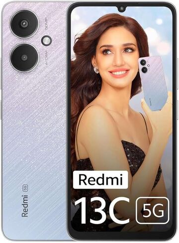 Xiaomi Redmi 13C 5G (متوافق مع Tello Mint & Global) (256 جيجابايت + 8 جيجا بايت) المصنع غير مقفل 6.74 50 ميجابكسل طراز الكاميرا الثلاثي 23124RN87G (STARRY SILVER) in Saudi Arabia