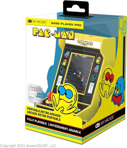 MY ARCADE All-Star Arena Nano Player - 4.5" Fully Playable Portable Mini Arcade Machine with 207 Retro Games, 2.4" Screen Color Display in Kuwait