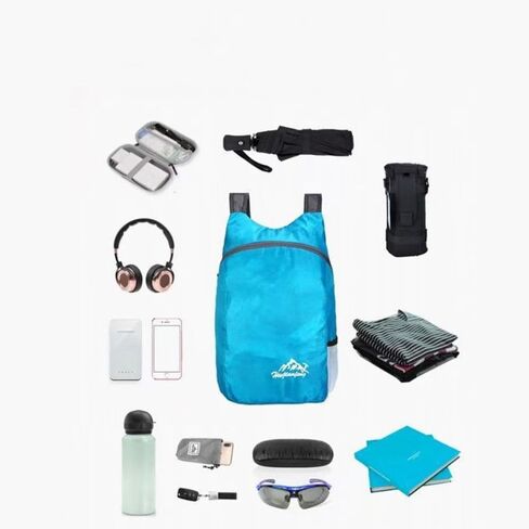 Lightweight Foldable Backpack Men and Women Outdoor Leisure Bag Hiking Backpack Large Capacity Outdoor Sports Backpacks in Saudi Arabia