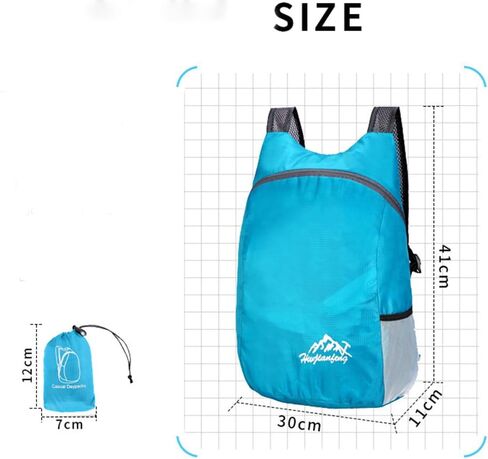 Lightweight Foldable Backpack Men and Women Outdoor Leisure Bag Hiking Backpack Large Capacity Outdoor Sports Backpacks in Saudi Arabia