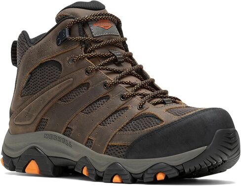 Merrell Work Men's Moab Vertex Mid Waterproof Composite Toe Seal Brown 11 M US in Saudi Arabia