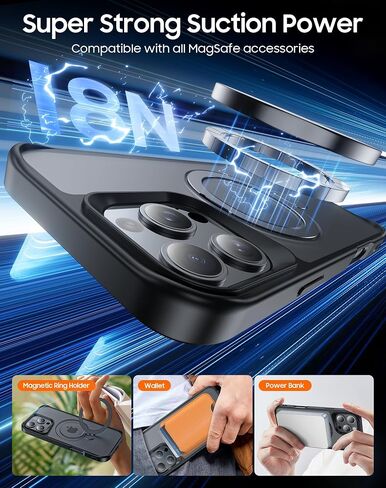 تم تصميمه لحالة iPhone 16 Pro Max ، مع حامل مغناطيسي بزاوية 360 درجة [متوافق مع Magsafe] in Saudi Arabia