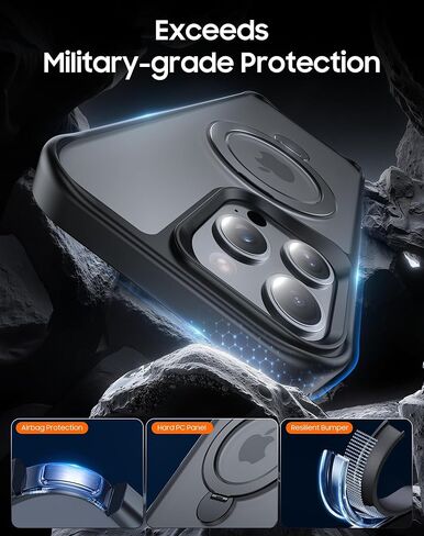 تم تصميمه لحالة iPhone 16 Pro Max ، مع حامل مغناطيسي بزاوية 360 درجة [متوافق مع Magsafe] in Saudi Arabia