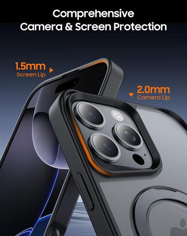 تم تصميمه لحالة iPhone 16 Pro Max ، مع حامل مغناطيسي بزاوية 360 درجة [متوافق مع Magsafe] in Saudi Arabia