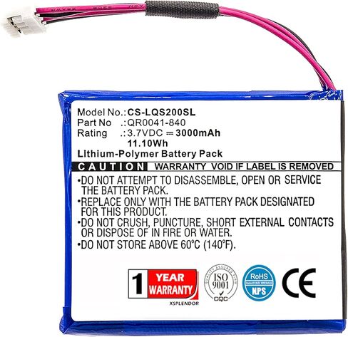 XSP 3000mAh Replacement Battery IQ Panel 2, IQ Panel 2 Plus PN SP584646-1S2P, QR0041-840 in Saudi Arabia