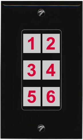 RiteAV 6 Port Custom Wall Plate, Flat, Stainless Steel, Choose HDMI Coax 3.5mm Banana Cat5/6 Phone RCA Speaker Toslink USB in Saudi Arabia