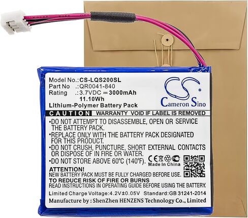 XSP 3000mAh Replacement Battery IQ Panel 2, IQ Panel 2 Plus PN SP584646-1S2P, QR0041-840 in Saudi Arabia