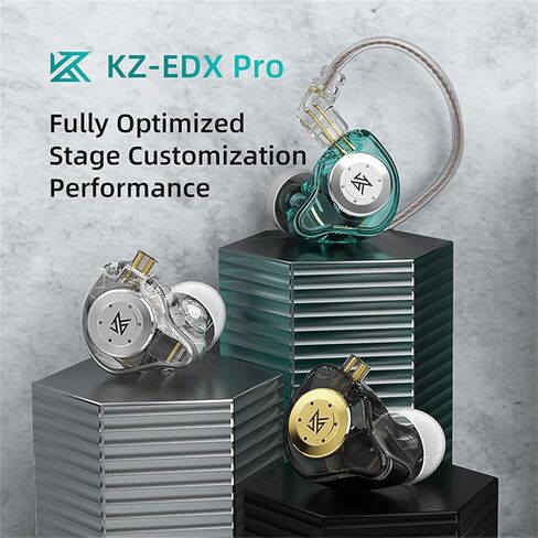 HiFi IEM for Gaming, CCZ MC02 MAX Gaming Earbuds, Clear Bass Sound Wired Gaming Ear Buds, 10mm Dual-Magnet Dynamic Driver in Ear Headphone for School Students Computer Phone (Without mic, Black Gold) in Kuwait