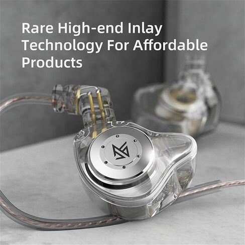 HiFi IEM for Gaming, CCZ MC02 MAX Gaming Earbuds, Clear Bass Sound Wired Gaming Ear Buds, 10mm Dual-Magnet Dynamic Driver in Ear Headphone for School Students Computer Phone (Without mic, Black Gold) in Kuwait