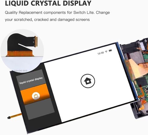 GRABOTE New 5.5" LCD Screen Display Replacement for N-intendo Switch Lite HDH-001 in Saudi Arabia
