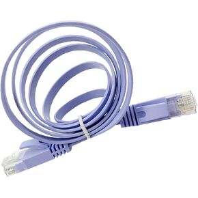 Vaguelly Cat6 Ethernet Cable 1m Heavy Duty LAN Cable for Routers Flat Design Broadband for Networking in Kuwait