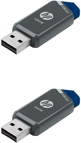 HP 128GB x900w USB 3.0 Flash Drive (P-FD128HP900-GE) with HP 64GB x900w USB 3.0 Flash Drive (P-FD64GHP900-GE) in Saudi Arabia