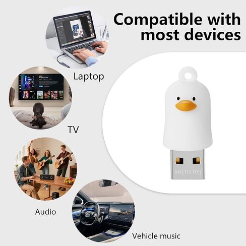 USB Flash Drives, 16GB/32GB/64GB/128GB Silicone USB2.0 High Speed Thumb Memory Stick Pen Date Storage Pendrive U Disk (Cute Goose, 128GB) in Kuwait