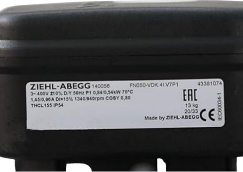 400V 1.45/0.96A 0.84/0.54KW 1340/940RPM مروحة التبريد in Saudi Arabia