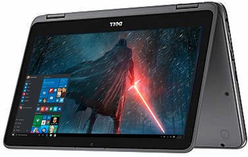 2018 Dell Inspiron 3000 11.6 "2-in-1 كمبيوتر محمول/جهاز كمبيوتر محمول شاشة تعمل باللمس ، معالج GEN AMD A6-9220E 2.5 جيجا هرتز ، 4 جيجابايت 2400 ميجا هرتز DDR4 ، 32GB SSD ، Bluetooth ، WiFi ، Maxxaudio ، Windows 10 (Gray) in Saudi Arabia