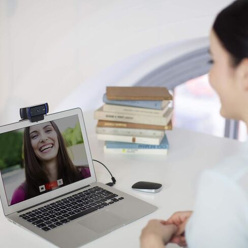 Logitech C920S HD Pro Webcam ، Full HD 1080p/30fps الاتصال بالفيديو ، صوت استريو واضح ، تصحيح الضوء ، مصراع الخصوصية ، يعمل مع Skype ، Zoom ، FaceTime ، Hangouts ، PC/MAC/LATEP in Saudi Arabia