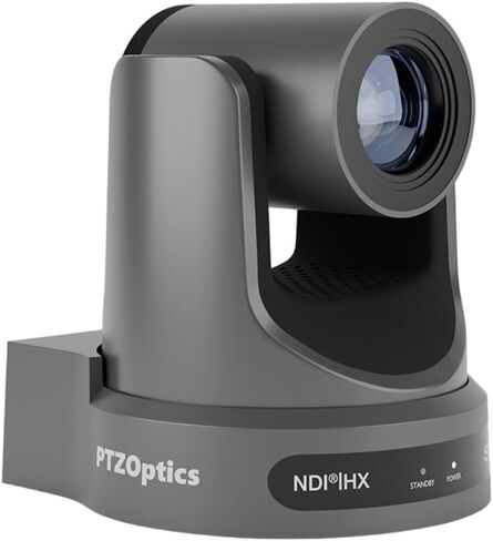 Ptzoptics Move SE 20X 1080p Full HD Advanced PTZ تتبع التتبع التتبع كاميرا تكبير الإمالة للبث المباشر وإنتاج الفيديو (رمادي) in Kuwait
