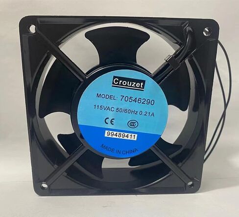AC Fan Crouzet 70546290 115V 0.21a 2-Ware 120 × 120 × 38 مم مروحة تبريد in Saudi Arabia