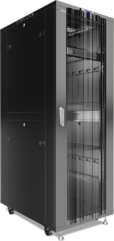 Sysracks 42U Floor Standing Rack Mount Server 24" Deep Network Cabinet, Server Rack with Fan, Removable Side Panels, Locking Mesh Door 24" Computer Cabinet Enclosure Network Rack Case SRF 42.6.6M in Saudi Arabia