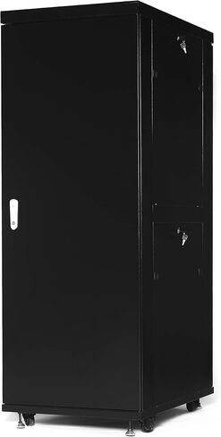 32U 32" Depth IT & Telecom Server Rack Cabinet,Glass Door,Air Control Panel 4Fans, 1PDU, 1 Shelf-Free! in Saudi Arabia