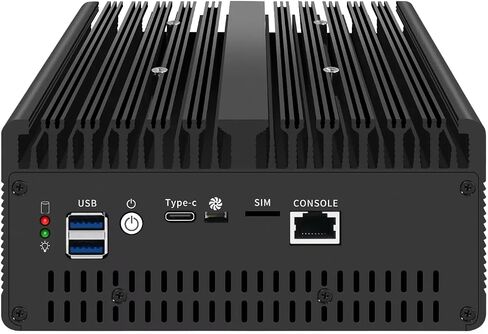 Fanless Mini PC I5-13420H with DDR5 M.2 Nvme 4*i226 2.5G LAN,USB,HDMI,DP,Type-c,2 * 10G SFP+,WiFi,Micro Router Appliance, AES-NI, OPNsense, NO RAM NO SSD (NO RAM NO SSD) in Saudi Arabia