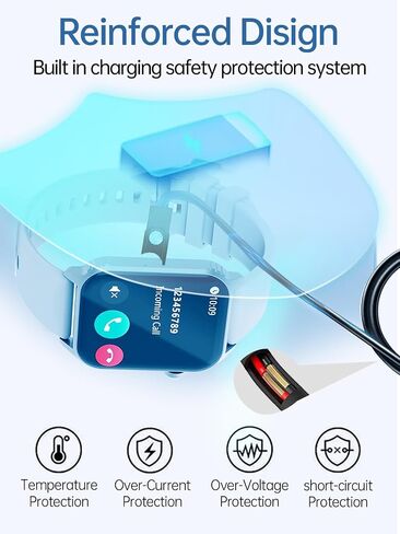 Charging Cable for TRAUSI TG08 Smart Watch, Magnetic USB Flexible Charging Cable Accessories for TRAUSI TG08 Smart Watch,(2 Pack) in Saudi Arabia