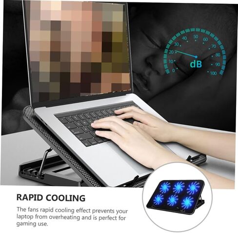ARTIBETTER Laptop Cooling Stand with Fans Slip Design for Stable Use Compatible with Various Laptop Models for Gaming and Work Efficient Fan for in Saudi Arabia