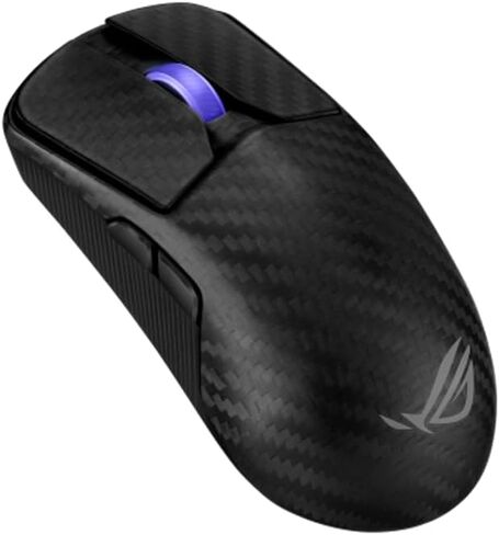 ASUS ROG HARPE ACE Wireless Gaming Mouse ، بناء ألياف الكربون ، ROG 100M مفتاح صغير بصري ، عجلة التمرير الإضاءة ، معدل تقرير USB: 8000 هرتز مع داعم معدل الاقتراع ROG. in Kuwait