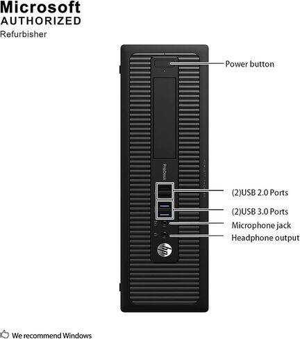 HP Prodesk 600 G2 SFF سطح المكتب PC W11 ، SFF Computer w/ 24in شاشة LCD ، معالج I5-6500 ، ذاكرة الوصول العشوائي 16 جيجابايت ، 1 تيرابايت ، مكبر صوت RGB ، كابل DP (متجدد) in Kuwait
