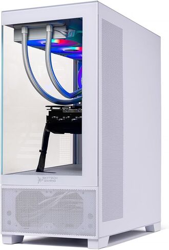 Skytech Azure 3 Plus Gaming PC Desktop ، Ryzen 9 9900x 4.4 GHz (5.6GHz Turbo) ، AMD RX 9070 XT 16GB ، 2TB Gen4 NVME SSD ، 32GB DDR5 RAM 5200 RGB ، in Kuwait