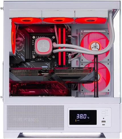Skytech Azure 3 Plus Gaming PC Desktop ، Ryzen 9 9900x 4.4 GHz (5.6GHz Turbo) ، AMD RX 9070 XT 16GB ، 2TB Gen4 NVME SSD ، 32GB DDR5 RAM 5200 RGB ، in Kuwait