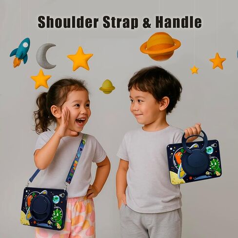 Kids Protective Case for Apple iPad mini 7 (A17 Pro) 2024 / Mini 6 (A15) 2021, 8.3 Inch Silicone Dinosaur Cover for iPad mini 7th & 6th Generation with Stand for Boys in Saudi Arabia