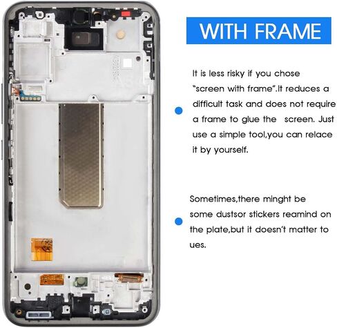 OLED for Samsung Galaxy A54 5G SCREEM بديل لـ Samsung Galaxy A54 5G SM-A546V SM-A546U LCD Display Response Screen Assection Assection مع أداة 6.4 "(أسود مع حجم كبير الحجم) in Kuwait