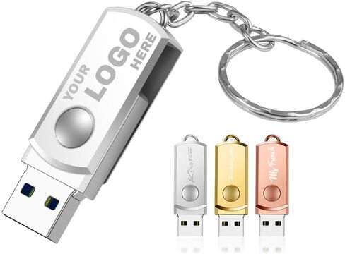 4GB 10PCS مخصص USB 3.0 فلاش محرك أقراص مفاتيح اللحوم ، وتخصيص محركات الإبهام الدوارة الترويجية ، ومحفورة/طباعة شعارك ونص على جانب مزدوج لأحداث المدرسة/الشركة in Kuwait