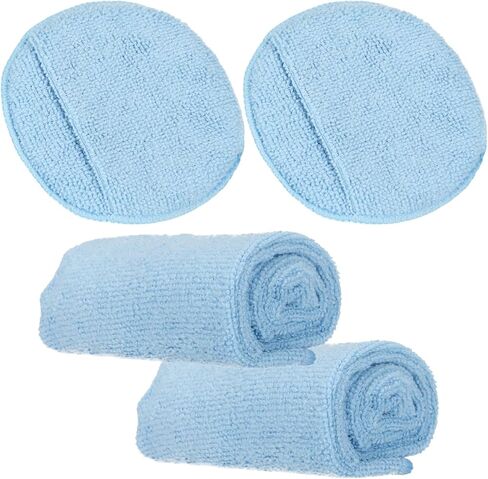 Leather CPR Cleaner & Conditioner 5 Inch Round Lint-Free Microfiber Applicator. Covers Leather Surfaces Quickly and Easily While Using Less Cream. Finger Pocket Provides Firm Grip. Washable & Reusable in Saudi Arabia