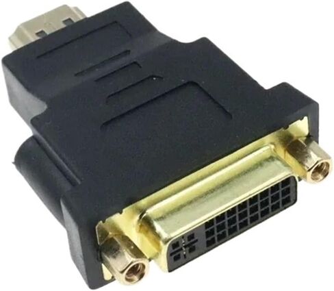كوع 24K مطلي بالذكور إلى محول الإناث 1080p لجهاز العرض HDTV Monito DVI 24+1 إلى كابلات محول متوافقة مع HDMI (AM DVI F) in Kuwait