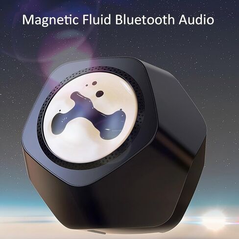 مكبر صوت Bluetooth Ferrofluid 5.3 ， رقص صوت صوتي حساس للموسيقى ， زميل في سم السائل المغناطيسي ماتي ， عرض مكتب للطاولة ، غرفة نوم ، مكتب ، لعشاق الموسيقى (أبيض) in Kuwait