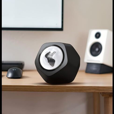 مكبر صوت Bluetooth Ferrofluid 5.3 ， رقص صوت صوتي حساس للموسيقى ， زميل في سم السائل المغناطيسي ماتي ， عرض مكتب للطاولة ، غرفة نوم ، مكتب ، لعشاق الموسيقى (أبيض) in Kuwait