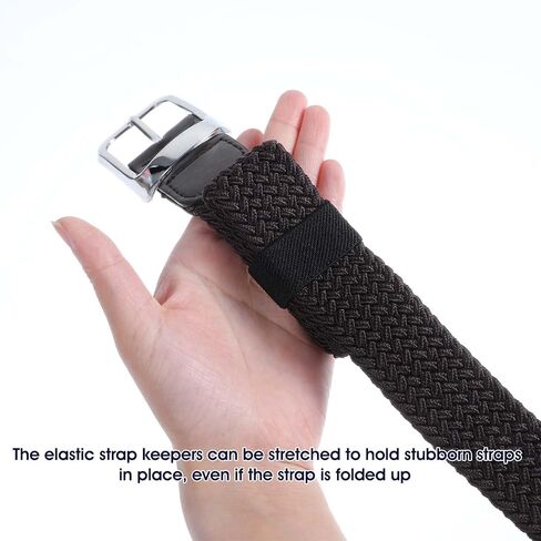 Giantree 30-Pack Elastic Belt Loops, Nylon Belts Loop Holder, Backpack Strap Holder, Elastic Belt Loop for 1.5" Wide Duty Belts Police Gear Accessories Strap Loops (Black) in Saudi Arabia