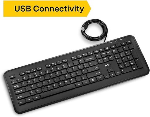 NXT Technologies Staples Keyboard ، Wired USB ، Black (NX60880) in Kuwait