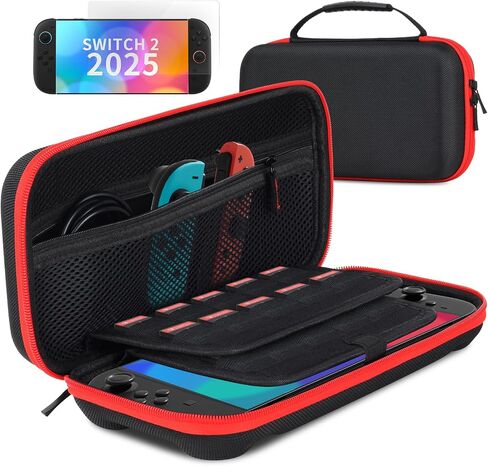 حالة حمل Cenndron لـ Nintendo Switch 2 (2025) مع 20 لعبة من خراطيش ألعاب ، حماية مقاومة للخدش وحماية قوية لحالة التبديل 2 ، واقي شاشة سفر القشرة الصلبة الواقية in Saudi Arabia