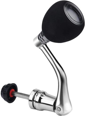 Fishing Reel Handle, Reel Replacement Power Handle Metal Rocker Arm Grip for Spinning Fishing Reel(M-Silver) in Kuwait