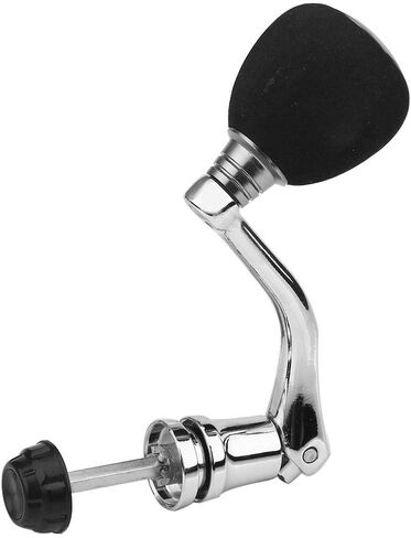 Fishing Reel Handle, Reel Replacement Power Handle Metal Rocker Arm Grip for Spinning Fishing Reel(M-Silver) in Kuwait