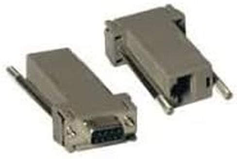 Tripp Lite Eaton P450-000 RS232 Null Modem Modular Adapter Kit, 2-Pack DB9F to RJ45F, Serial Network Converter 100 ft Range, Gray, Wired, Cloud Care Pre-Configured Bundle Eligible (10 Pack) in Saudi Arabia
