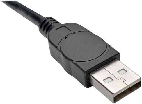 Tripp Lite U209-006-2 USB to Serial Adapter Cable FTDI, 2-Port RS-232 DB9, 6 ft, COM Retention, Windows/Mac/Linux, Black, Cloud Care Pre-Configured Bundle Eligible (50 Pack) in Saudi Arabia