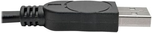Tripp Lite U209-006-2 USB to Serial Adapter Cable FTDI, 2-Port RS-232 DB9, 6 ft, COM Retention, Windows/Mac/Linux, Black, Cloud Care Pre-Configured Bundle Eligible (50 Pack) in Saudi Arabia