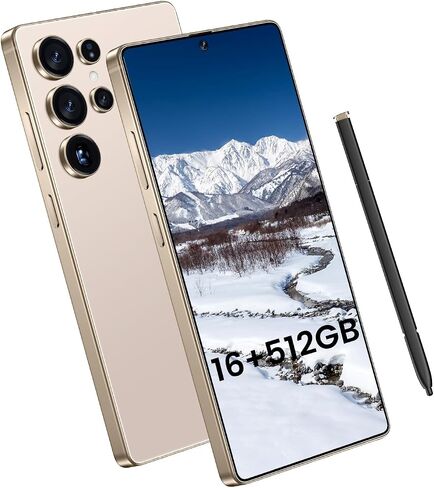 I25 Ultra Smartphone: ذاكرة الوصول العشوائي 16 جيجابايت ، تخزين 512 جيجا بايت ، بطارية 7000 مللي أمبير في الساعة ، 6.99 بوصة ، Android 14 ، قلم مدمج - الأداء النهائي والقوة (الأرجواني) in Kuwait