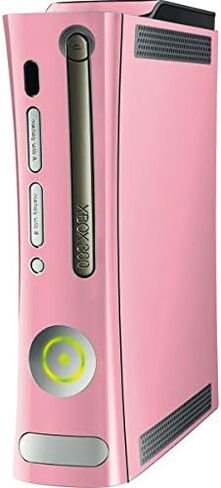 Skinit Skinit Skin Maming Skiner مع Xbox 360 (يشمل HDD) - تصميم وردي فاتح مصمم في الأصل in Saudi Arabia