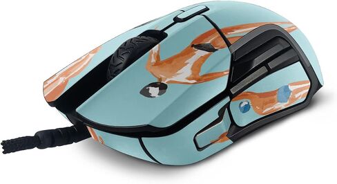 MightySkins Skin Compatible with SteelSeries Rival 5 Gaming Mouse - Upstream | Protective, Durable, and Unique Vinyl Decal wrap Cover | Easy to Apply, Remove, and Change Styles | Made in The USA in Saudi Arabia